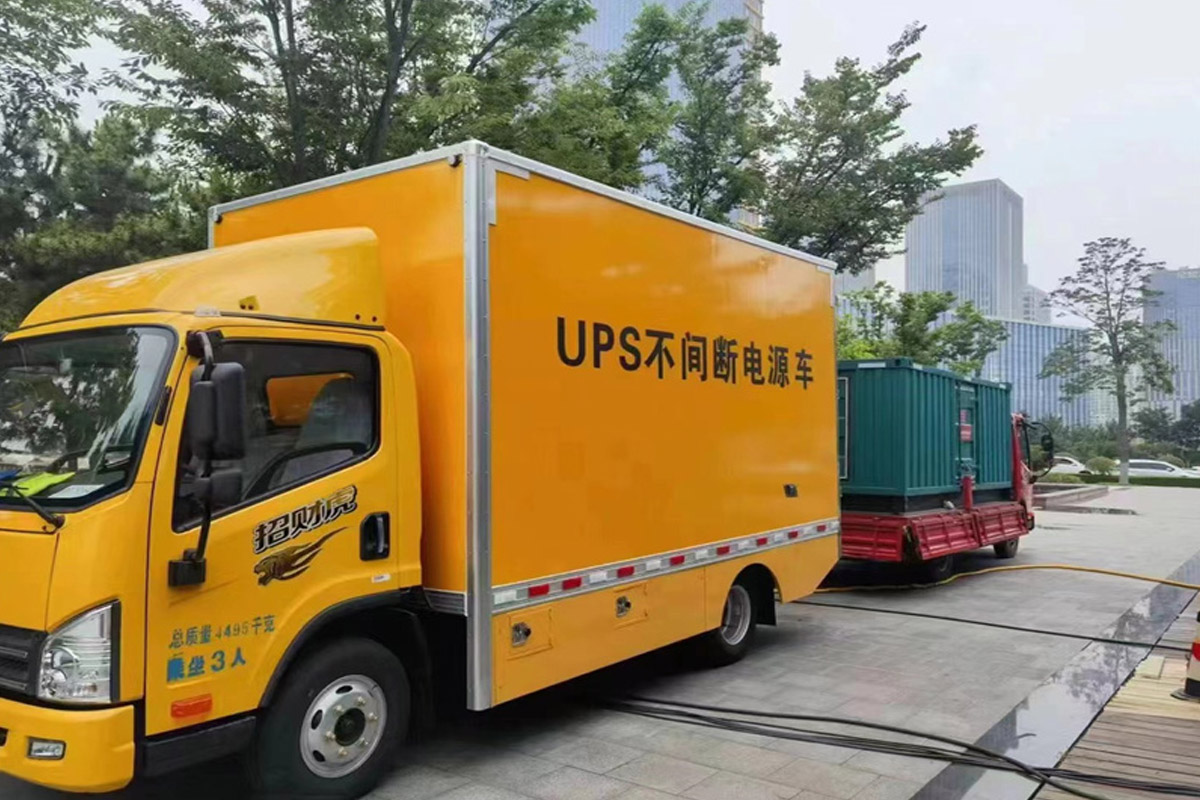 张家界发电机租赁施工现场
